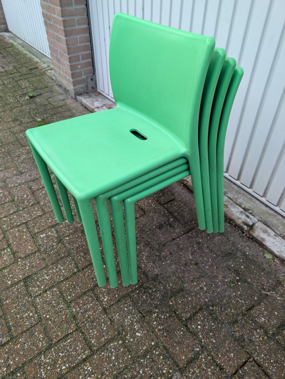 Image 1 of 4 Design Stoelen Magis Air Chair Italy Groen Stapelbaar 🇮🇹