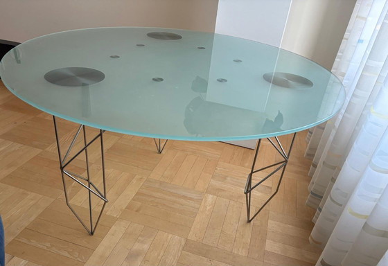 Image 1 of Beautiful glass designer dining table