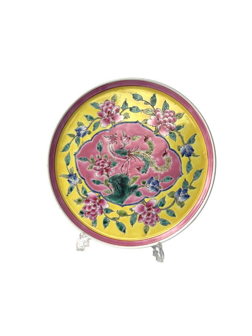 Plato decorativo Nyonya Peranakan Porcelana china