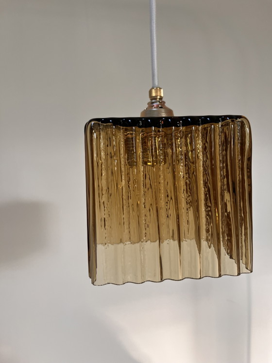 Vintage Art Deco Glass Pendant Light – Pendant lamps (photo 6 of 10)