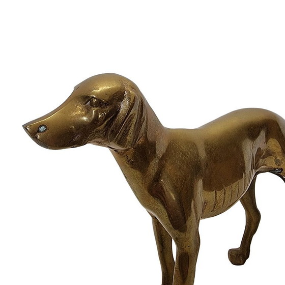 Cane da Caccia Francese Vintage in Ottone – Regali, Brass (photo 5 of 7)
