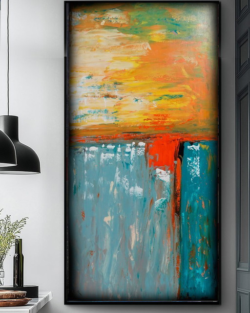Abstract A1397 -  painting on XXXL canvas 210cm