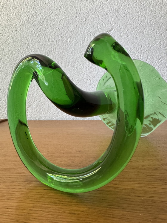 Image 1 of Vases cornet verre soufflé années 60