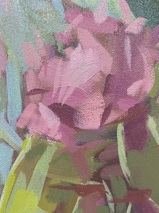 Image 1 of Cardi nella luce estiva, olio su tela, 100x70 cm, Sandra Kolondam