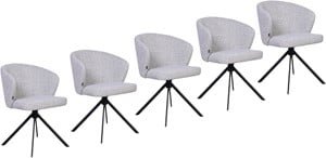 Silla de comedor Twist de la colección DMO (juego de 5)