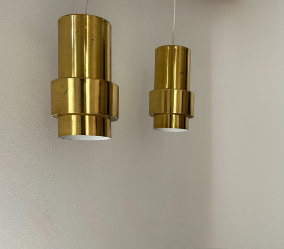 Image 1 of Coppia di pendenti d'epoca, ottone, Svezia 1960