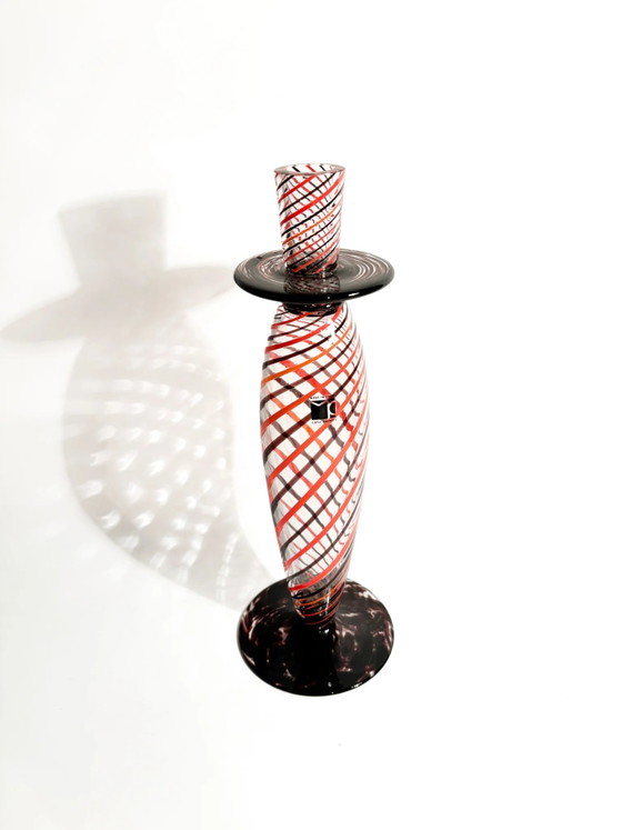 1999 Carlo Moretti Candelabro a Spirale in Vetro di Murano – Moretti (Carlo), Oggetti decorativi, Modern (photo 5 of 10)