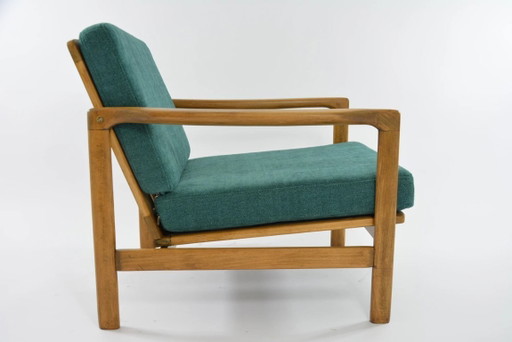 BZ fauteuil in lichtgroen bouclé