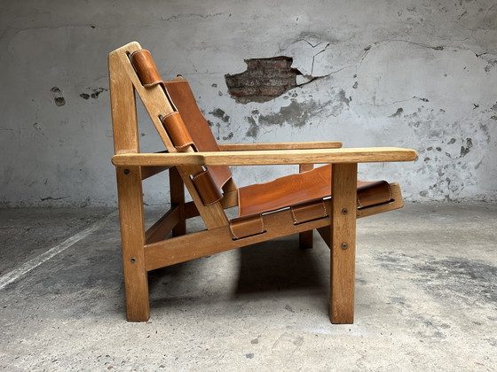 Image 1 of Kurt Østervig Hunting chair Deens design fauteuil eik leder