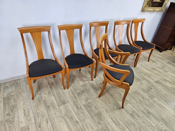 Chaises Gondola vintage de Pietro Costantini, années 1980, Lot de 6 – Fauteuils de relaxation (photo 11 of 15)