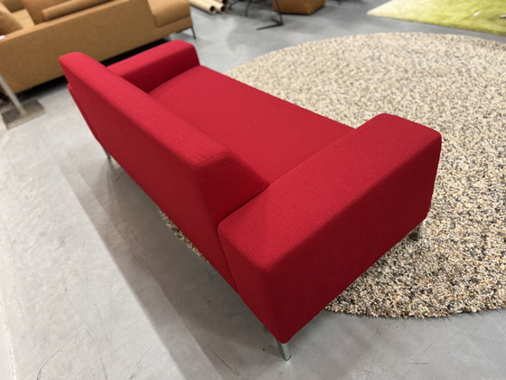 Image 1 of Gelderland 6511 2.5 Seater Sofa Vidar fabric Red 202