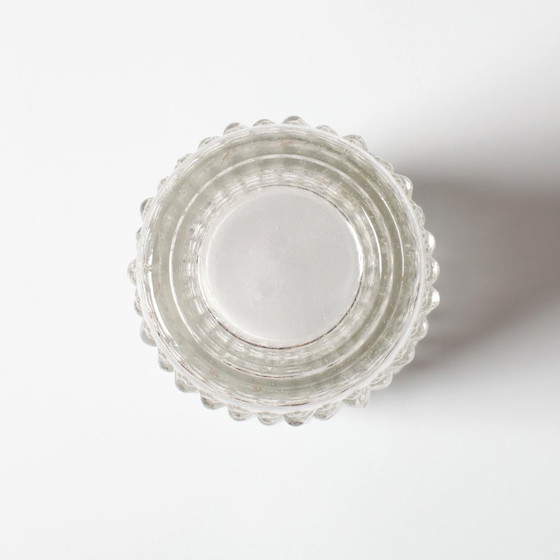 Image 1 of Vintage Pressed Glass Vase by František Pečený / Czech Art Glass / 1972