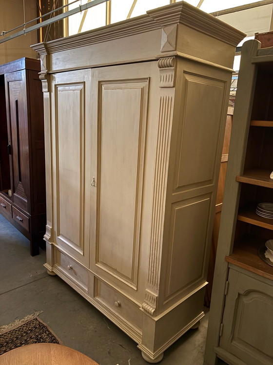 Credenza con vetrina Brocante / Armadio, Credenze con vetrina, Legno, Crema (foto 5 di 6)