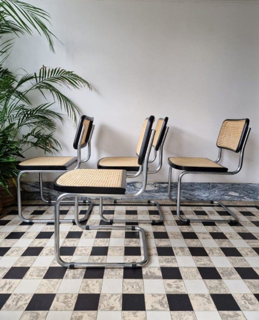 4 stoelen Marcel Breuer 
