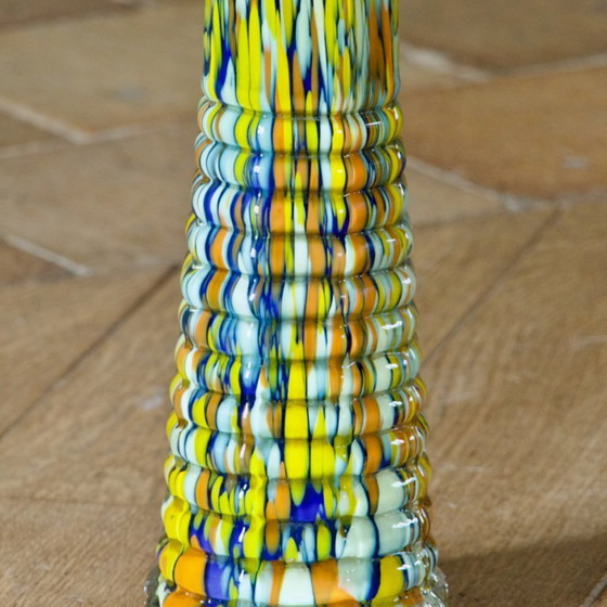 Image 1 of Murano vaas in mondgeblazen glas, uniek stuk