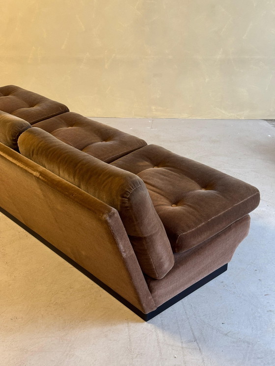 Image 1 of Gruppo di divani in velluto marrone di Paolo Caliari per Cassina, anni '60