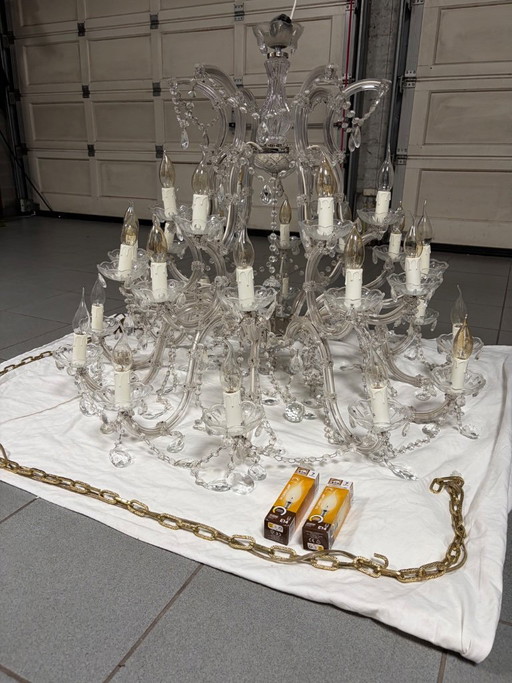Vintage Chandelier – kroonluchters, Plastic, Metal (photo 2 of 6)
