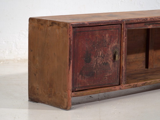Buffet bas ancien en bois de pin – Chine, circa 1930 – Vaisseliers (photo 19 of 40)
