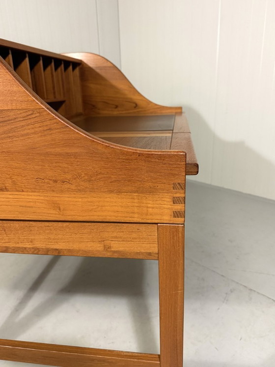 Image 1 of Escritorio de teca de Andreas Hansen para Hadsten Træindustri, Dinamarca 1980