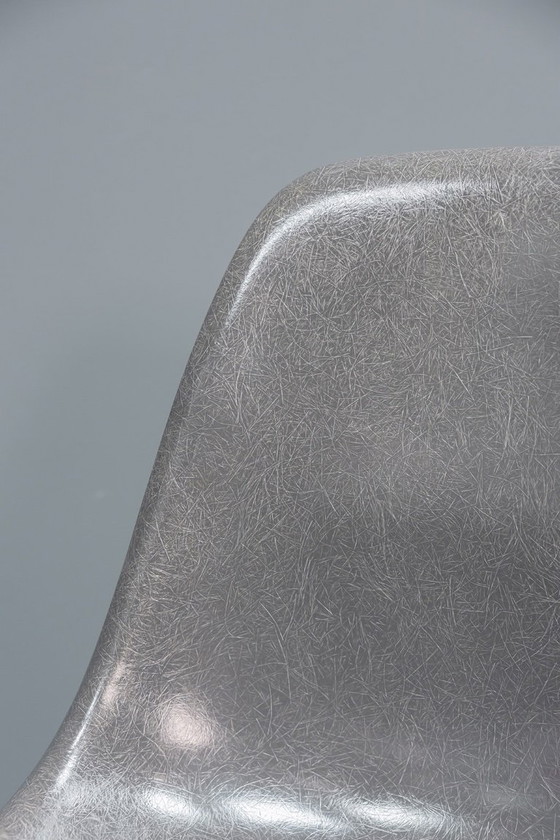 Image 1 of Sedie Eames DSW Elephant in fibra di vetro grigia, 6x