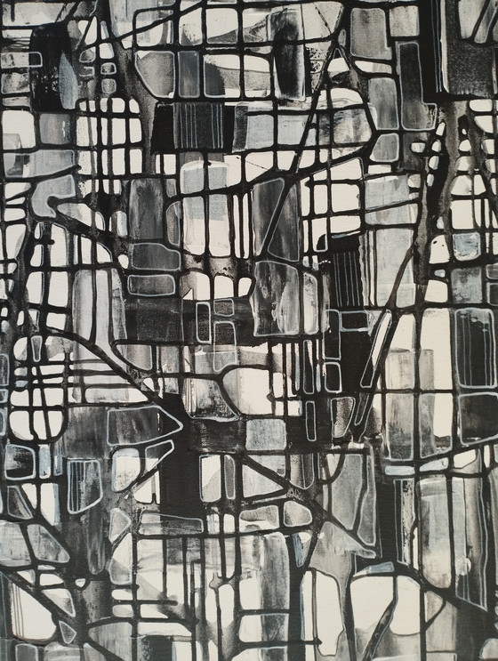 Image 1 of Natia Antadze Abstracte compositie XXL