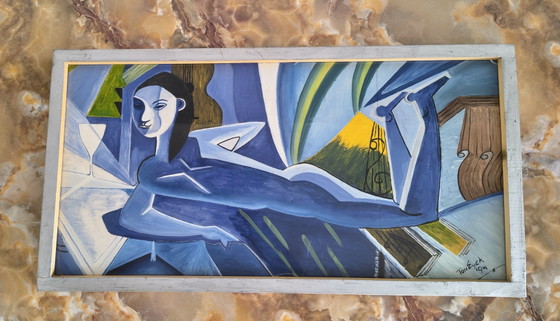 Image 1 of Cubist painting by Ton Eyck ( 1994 )