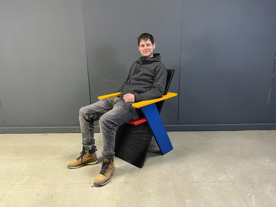 Image 1 of Colourful postmodern armchair, 1980s