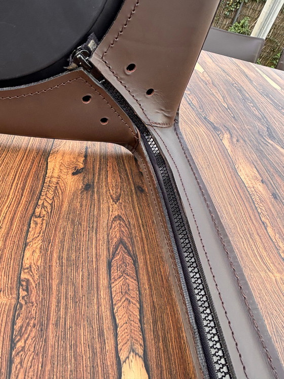 Image 1 of 8 sillas de comedor Cassina CAB 410 y mesa de comedor de palisandro personalizada