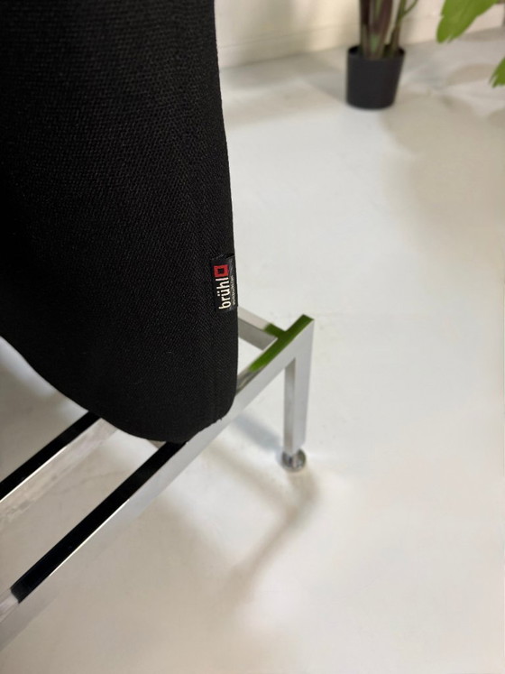 Image 1 of Brühl Roro Medium Fabric Black Sofa