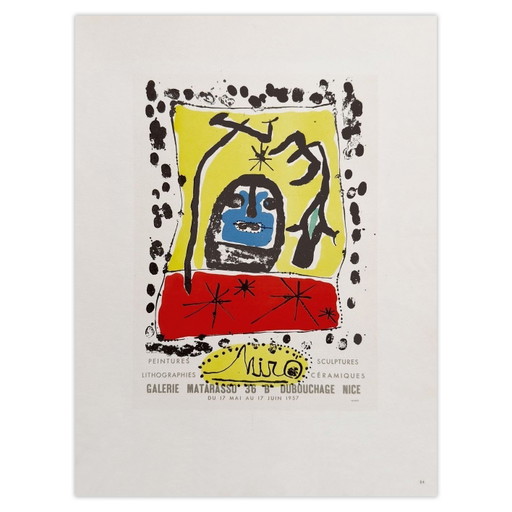 Joan MIRO AF 1957 - Galerie Matarasso poster 1959
