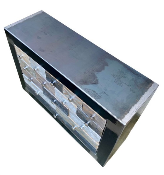 Image 1 of Cassettiera in metallo Loftboutik con 15 cassetti, anni 2010