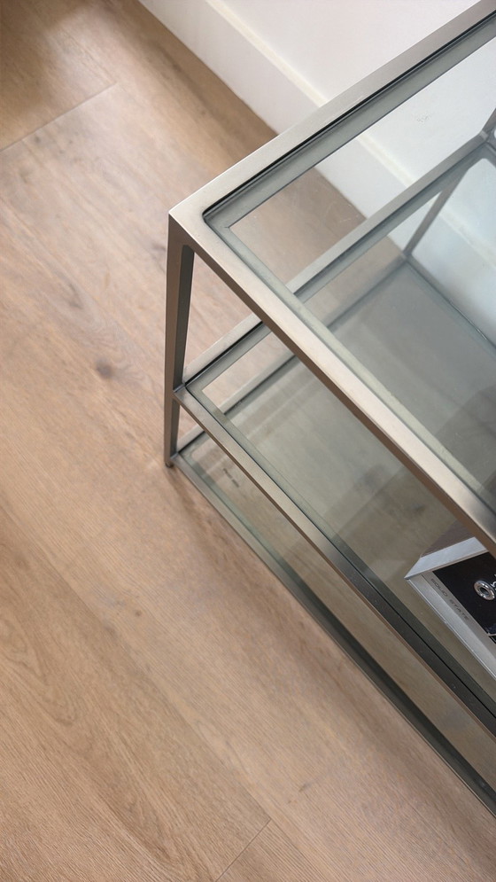 Glass HIFI TV unit / audio unit metal frame – LaRedoute France, Sideboard, Brass (photo 7 of 8)