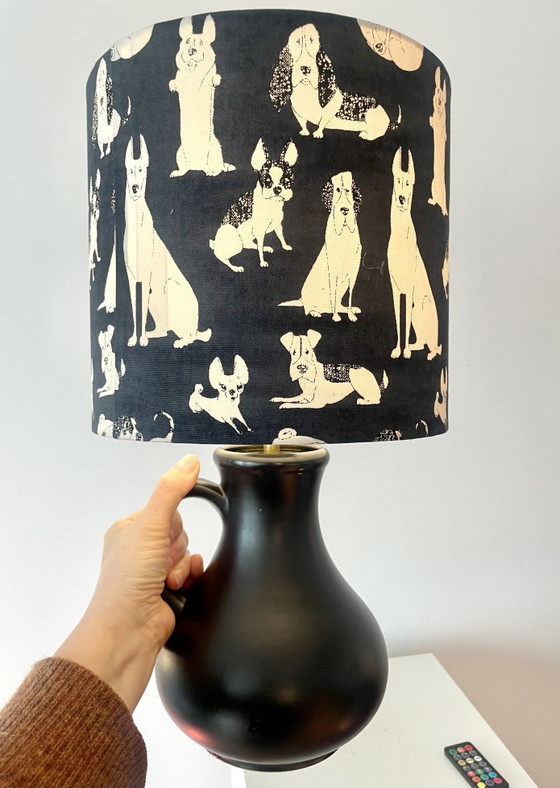 Upcycled Table lamp from original Dümler & Breiden Vase - 60s – Dümler & Breiden - West German Pottery, Brass (photo 5 of 13)