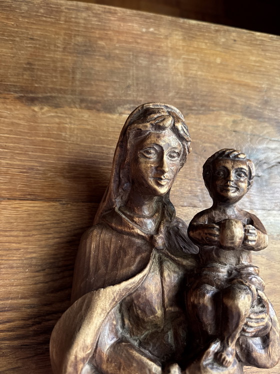 Image 1 of Escultura antigua de María con el Niño Jesús