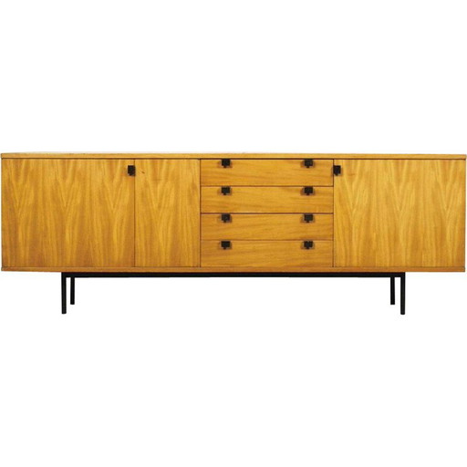 Vintage kersenhout en mahonie dressoir van Alain Richard voor Meubles Tv, 19540