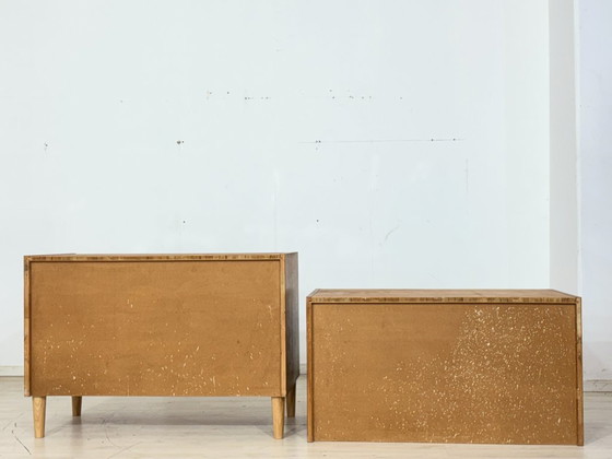 Image 1 of Plankenrek uit het midden van de 20e eeuw / Vintage dressoir / Woonkamerkast