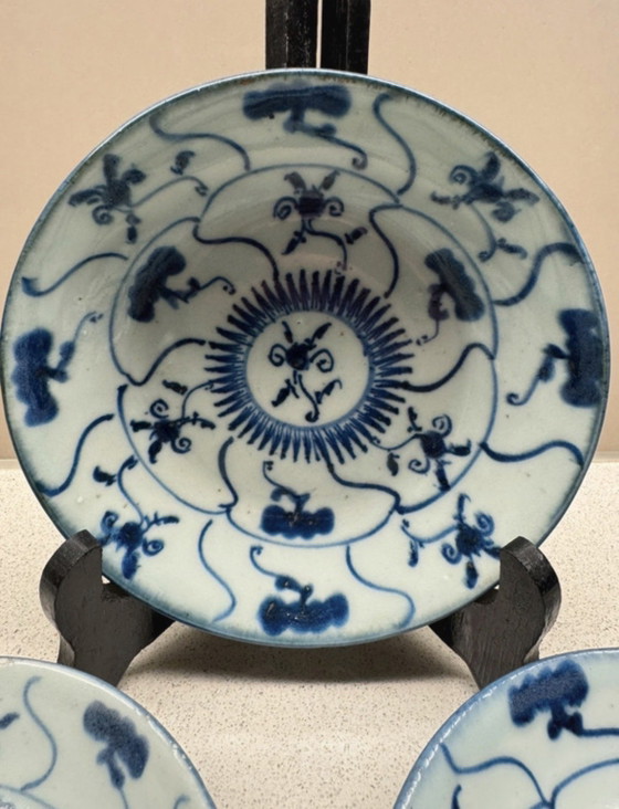 Image 1 of 3 piatti della dinastia Qing