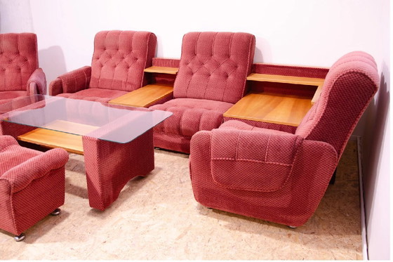 Image 1 of Wohnzimmergarnitur aus dem Ostblock, 1980er Jahre, Tschechoslowakei