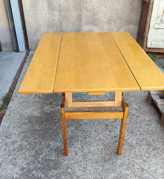Image 1 of Vintage Scandinavian modular oak dining table, 1970s