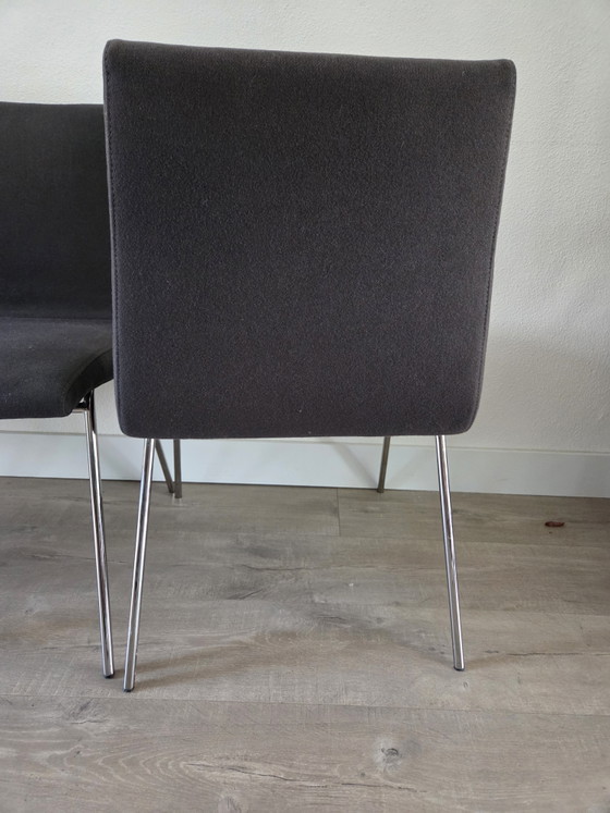 4x Pierre Paulin Voor Ligne Roset – Eetkamerstoelen, Metal, Textile (photo 8 of 11)