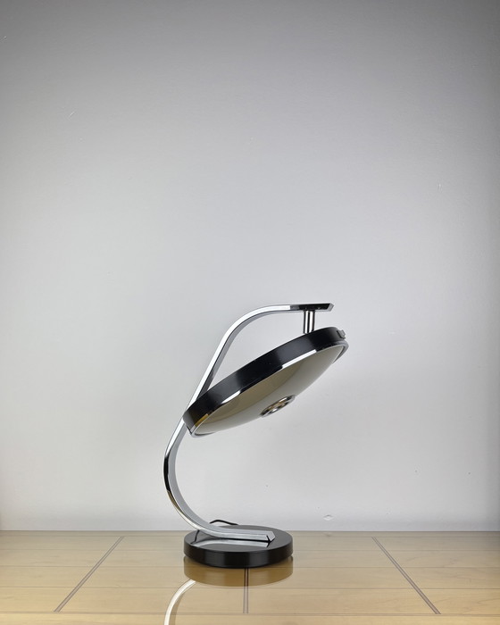 Image 1 of Brutalist Fase 520C Table Lamp by Luis Pérez de la Oliva 1960s-1970s Desktop Lamp Mid-Century Space Age Industrial Design Spain