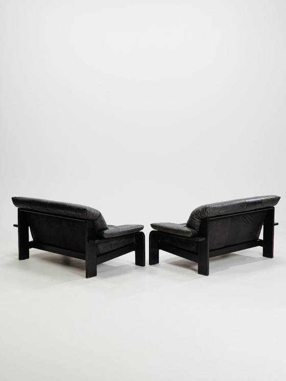 Image 1 of Divano brutalista postmoderno tedesco di Rolf Benz per Musterring, anni '90, set di 2