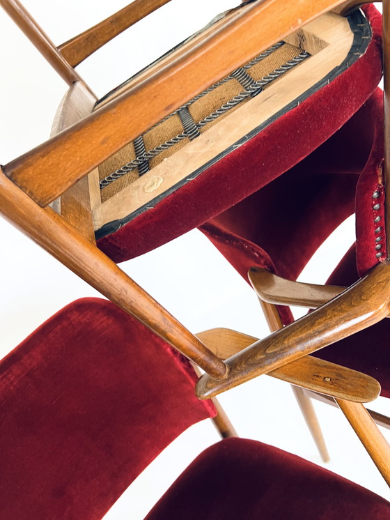 Image 1 of 4x Vintage Eetkamerstoel Spahn Stadlohn, Jaren ‘60