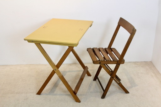 Tavolo Bistrò Pieghevole Vintage, Stock di 12