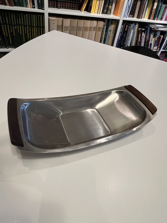 Image 1 of bol vintage danois en acier MCM