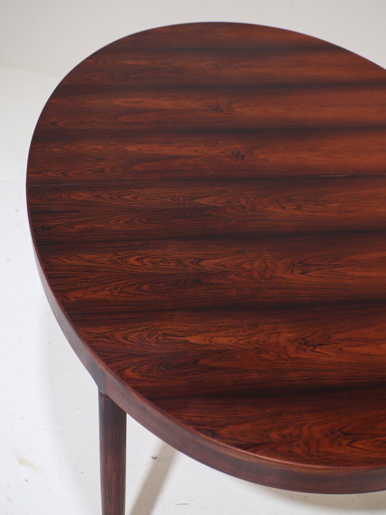 Image 1 of Table de salle à manger ovale extensible Harry Østergaard en palissandre, années 1960