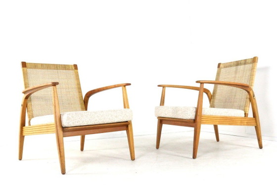 Image 1 of Vintage fauteuil 'Betzigau' rattan | 2 stuks op voorraad 