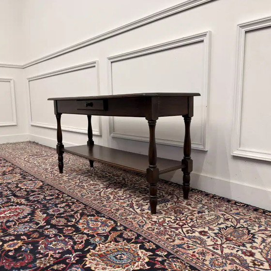 Antieke Franse 19e-eeuwse Draperie Tafel, Bijzettafels, Hout, Klassiek (foto 4 van 10)