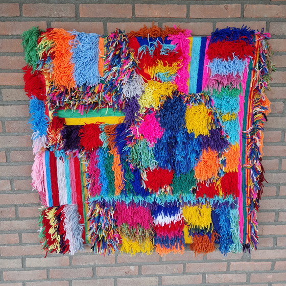 Image 1 of Vintage wandkleed wanddecoratie muurkleed kunstwerk