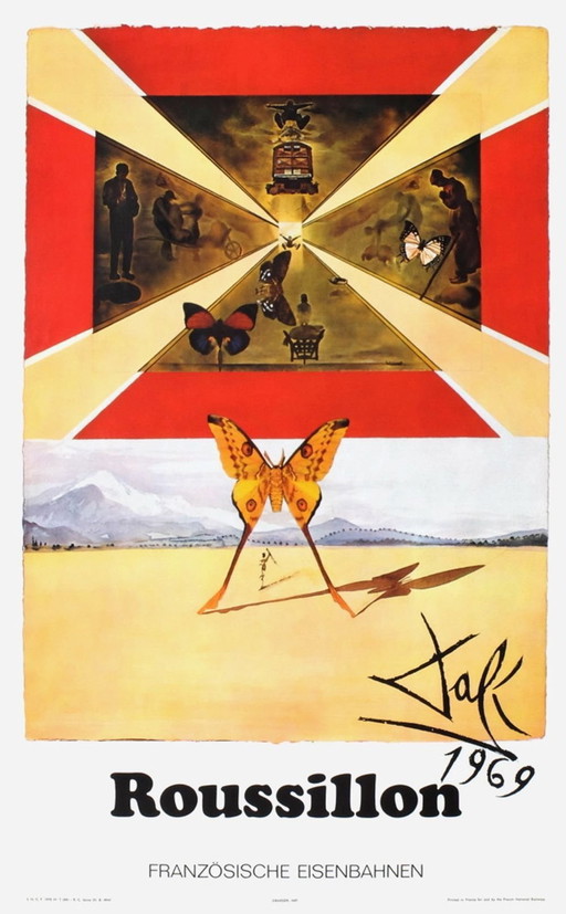 Salvador Dalí SNCF - French Railways - Roussillon (small) original post